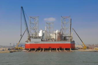 海洋石油942-1结构涂装电仪施工